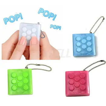Karšto pardavimo Mini Žaislas Puchi Puchi Begalinis Pop Pop Naujovė Begalinis Burbulas Crazy Įtaisą Wrap Stresą Key Chain Išspausti