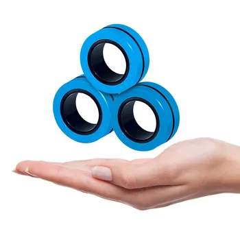 3PCs Fidget Suktuko Juokinga Magnetinės Apyrankės Žiedo Išpakuokite Žaislą Magic Žiedas Rekvizitai Įrankiai Anti Stresas Figet Žaislai Stresas Vaikų Hotwhells