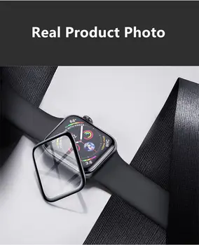 Minkšta stiklo Apple Žiūrėti 44mm 40mm Screen Protector iWatch 42mm 38mm 9D HD minkštas Filmas 