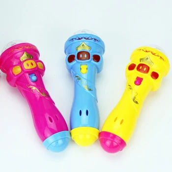 Vaikai Vaikai Mikrofono Formos Žaislas Žvaigždėtą Žibintuvėlis Žaislai Mirksi Stick AN88