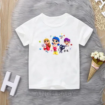 Tiesa, ir Vaivorykštės Karalystę Animacinių filmų marškinėliai Mergaitėms Vasarą Vaikai Viršūnes Kūdikių Berniukų Drabužius, Juokingi Vaikų marškinėliai