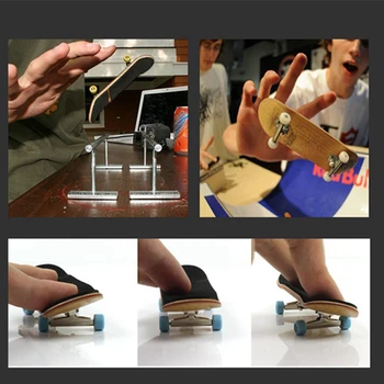 Mediniai Piršto Riedlentės Profesinės Finger Skate Board Medienos Pagrindinio Fingerboard Su Guoliais Varantys Putų Atsuktuvas