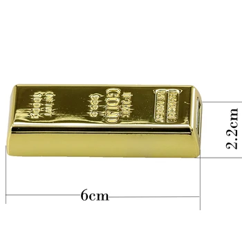 Stačiakampis USB Asmeninę Pendrive 256 32 8 gb tauriųjų metalų aukso juosta Chiavetta usb 4 GB 16 GB 32 GB Flash Diskas 128GB 64GB Memory Stick
