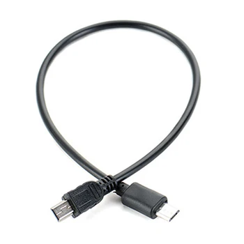 1pc 25cm Micro Male USB Į Mini USB Male Duomenų Adapteris Keitiklis, Laidas Laidas Duomenų Kabelis