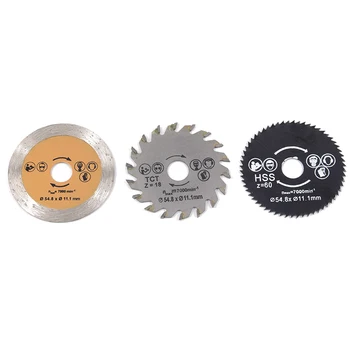 XCAN Out Skersmuo 54.8 mm Aukštos Kokybės Mini diskinio Pjūklo Ašmenys Medienos Pjovimo Peilis