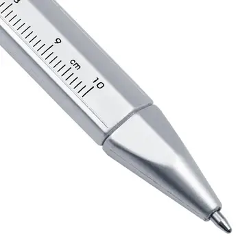 1PC Plastiko Daugiafunkcį 0,5 mm Gelink Pen Vernier Kalibro Roller Ballpoint ScaleRuler Matavimo Rašymo Priemonės Kanceliarinės prekės