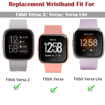 Pakeitimo Juostos Fitbit Versa/Versa 2 Minkšto Silikono Vandeniui Riešo Priedai Žiūrėti Diržu, Fitbit Versa 2 Grupė