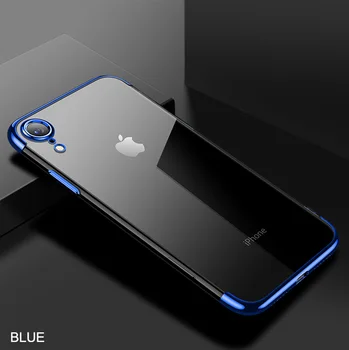 Minkštos TPU Case For iPhone X 11 pro 2019 Padengti iPhone 6s 6 8 7 Plius XR XS Max Anti-scratch Galvanizavimo Atvejais, 12 Pro max