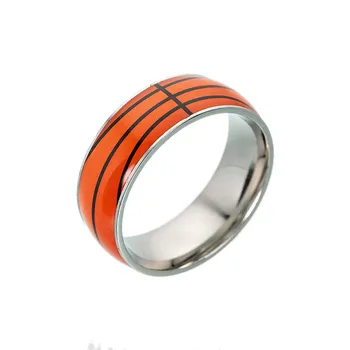 Titano Plieno Krepšinio Žiedai Vyrams, Papuošalų, Sidabriniais Vyrų Beisbolo Žiedai Futbolo Žiedas Sporto Vyrų Piršto Žiedą Femme Moterims