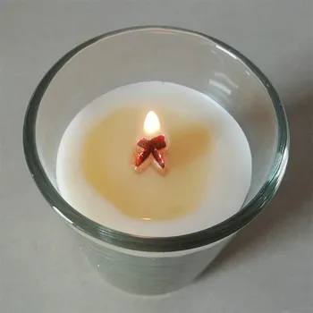 1pc Mediniai Dagčiai Žvakė su Metaliniu Stovu Žvakė Branduolių 