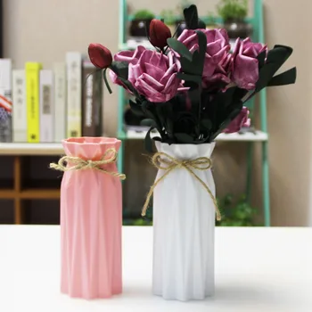 Anti-keraminės Vazos, Namų Puošybai Europos stiliaus Kaimo Stiliaus Plastikinė Vaza Gėlių Krepšelis Anti-rudenį Kūrybinių Vestuvių Dekoravimas
