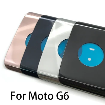 1Pcs Atgal Stiklas, Galinis Dangtelis Moto Vieną / G6 G7 G8 Plius / G7 Galia / Vienas Makro Baterijos Durų Būsto Baterijos Atgal Padengti Klijų