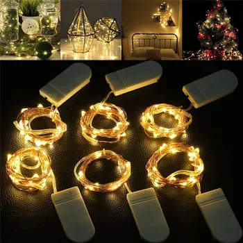 1-5M Vario Viela, LED String Žibintai Naktį Šviesos Šventė Apšvietimas Girliandą Fėja, Kalėdų Eglutė Vestuves Apdaila