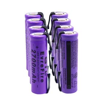 2020 Naujas 14500 Ličio Baterija 3.7 V 2700mAh Įkraunamas Baterijas Suvirinimo Nikelio Lapas bateria Už Žibintuvėlis LED Žibintuvėlis Žaislas