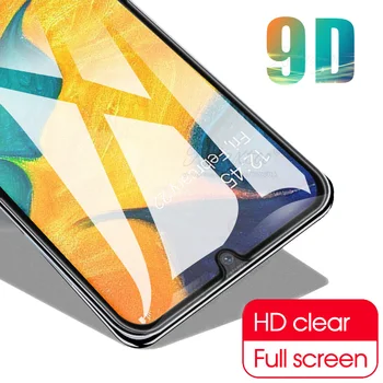 9D Lenktas Grūdintas Stiklas Samsung Galaxy A10 A20 A30 A40 A50 A60 Apsauginės Plėvelės 10 20 30 40 50 60 Screen Protector glas