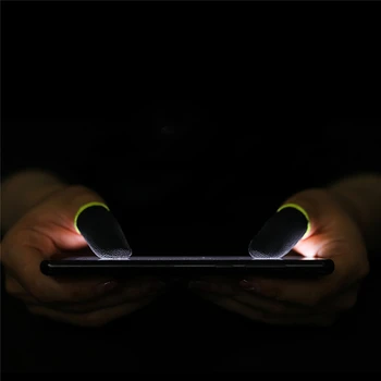 Mobilųjį Žaidimą prakaitui Pirštų Pirštinės 1 Pora Jutiklinis Ekranas Thumbs Piršto Įvorė PUBG Telefono Žaidimų Priedai