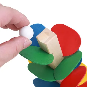 Montessori Švietimo Žaislas Blokų, Mediniai, Medžio, Marmuro Kamuolys Paleisti Kelio Žaidimas Kūdikių Vaikai Žvalgybos Anksti Juguetes Švietimo