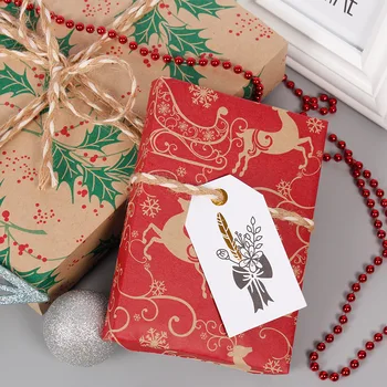 50*70cm 2020 Kalėdų Vyniojamasis Popierius Vestuvių Žalia Apdaila Dovana Wrap Artware Kraft Pakavimo Popieriaus Velenas Popieriaus Origami Popieriaus
