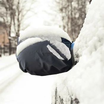 2vnt Sniego, Ledo Žiemos Vandeniui Padengti Aukštos Kokybės Juoda Auto Automobilio Galinio vaizdo Šoniniai Veidrodėliai Frost Guard