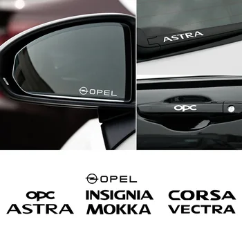 4PCS Automobilių Stiliaus Durų Rankena Dekoro Lipdukai Opel Astra 