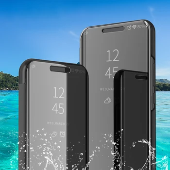 Smart Veidrodis Apversti Telefoną Atveju Xiaomi Redmi Pastaba 8 Pro Atvejais 360 3D Minkštas Galinio Dangtelio Xiomi Redmi Pastaba 9S 8 S2 Eiti 7A 7 8T, T8