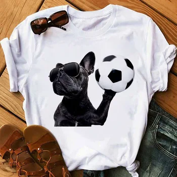 Harajuku moterų muzikos šuo spausdinimo T-shirt vasaros mados juokingi sporto šuo marškinėliai atsitiktinis trumpas rankovėmis moteriška Marškinėlius drabužiai