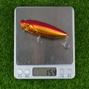 LINGYUE 1Pcs 8cm 15.5 g Popper Žvejybos Masalas, 3D Akis Masalas Crankbait Wobblers Isca Poper Pesca Japonijos žvejybos reikmenys