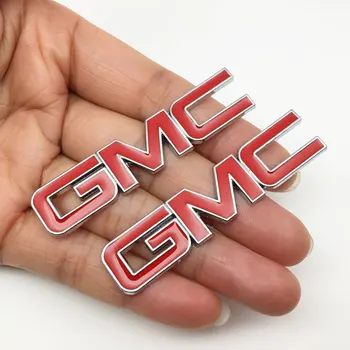 2vnt/daug Smulkių Metalinių Lipdukai GMC Logotipą, Automobilių Lipdukas Pusėje Emblema Uodega Ženklelis Auto Galiniai Kamieno Lipdukai Jeep Wrangler
