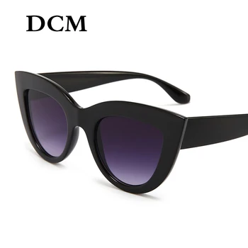 DCM Vintage Akiniai nuo saulės Moterims, Katės akis Sunglass Retro Saulės akiniai Moteriška Rožinė Veidrodis Akiniai