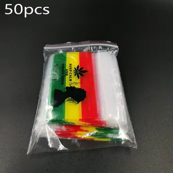 Piktžolių Zip Lock Bags Rasta Baggies Tabako Uždaromos Saugojimo skaidraus Plastiko PE Maišai Nešiojamų Baggies 7 X 9 cm, 50pcs/daug