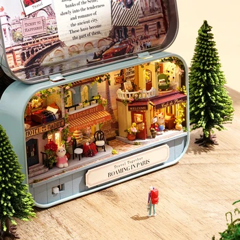 Dėžutė Teatro Lėlių 3D Baldai Miniatiūriniai Žaislas 