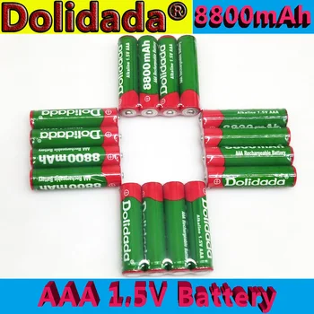 Dolidada Naujas AAA baterijos 1,5 V 8800mAh įkraunama baterija, Nuotolinio Valdymo Žaislas šviesos Baterija+1pcs 4-cell baterijos įkroviklis