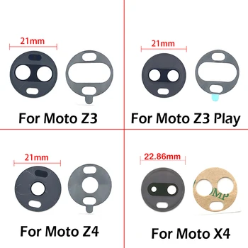 2vnt Atgal Kameros Stiklo Moto Viena Vizija, Fusion Hyper G8 G9 E7 Plius E6 Z4 Z3 Žaisti X4 G8 Galia Lite Galinio vaizdo Kameros Objektyvas Su Klijais