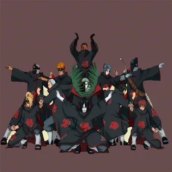 Klasikinis Anime Naruto cosplay kostiumų Akatsuki Uchiha Itachi Shuriken Kaktos Lankelis Priedai cosplay kostiumai Priedai