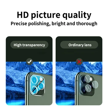 Pilnas draudimas, 3D Kameros Objektyvo Flim Skaidriu Apsauginiu Grūdintas Stiklas iPhone 11 Pro Max iPhone11 2019