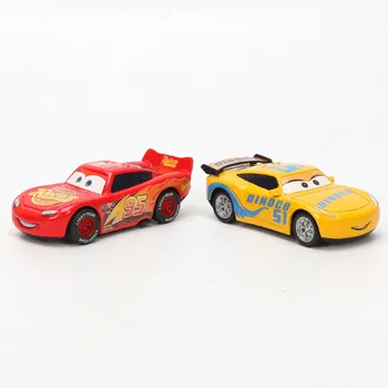 7-9cm Disney Pixar Cars 3 Žaibas McQueen Mater Jackson Audra Ramirez 1:55 Diecast Metal Traukti Atgal, Automobilių Žaislo Modelis, Dovanos Berniukams