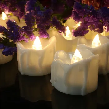 Pakuotėje yra 3 Mirgėjimas Nuotolinio LED velas,Geltona Šiltai balta šviesos gimtadienio dekoracijos vaikams ,bougies decoratives maison
