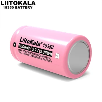 1-40PCS Liitokala IKPA 18350 900mAh 8A įkraunama ličio baterija 3.7 V galia cilindro formos lempų, elektroninių cigarečių rūkymas