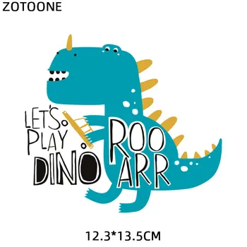 ZOTOONE Animacinių filmų Dinozaurų Laišką Pleistras Vaikams Geležies Šilumos perdavimas Drabužių Programos 