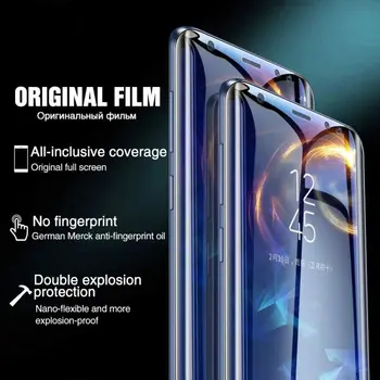 Hidrogelio Plėvelės Samsung Galaxy A9 2018 SM-A920F Screen Protector dėl Samsung A9 2016 Apsaugos Pilnas draudimas