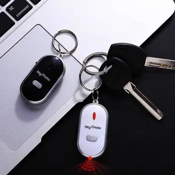 Smart Key Finder Anti-lost Švilpukas Jutikliai Keychain Tracker LED Su Švilpukas Plojimai Locator