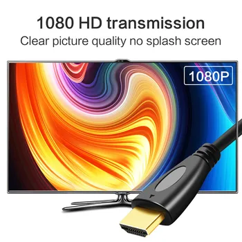24K Auksu Vyrų Vyrų HDMI suderinamus Kabelis, 1080P HDTV Konverteris Kodas PS3 Projektorius HD LCD 