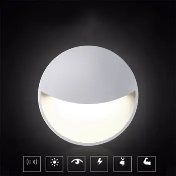 JAV/EU/AU/UK Plug LED Nakties Šviesos Apšvietimo Jutiklio Kontroliuojama elektros Lizdą Šviesos AC110-220V, Miegamojo Lovos Naktį Lempa