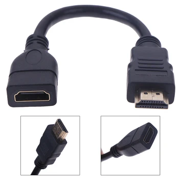 1Pc 15 cm/30 cm HDMI Vyrų ir Moterų Pratęsimo Kabelis HDMI Raštas Extender Laido