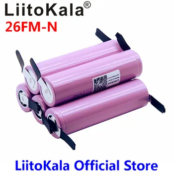 Nauji Originalus Liitokala 18650 2600mAh baterija ICR18650-26FM Li-ion, 3,7 V įkrovimo baterija (akumuliatorius+ PASIDARYK pats Nikelio lapas