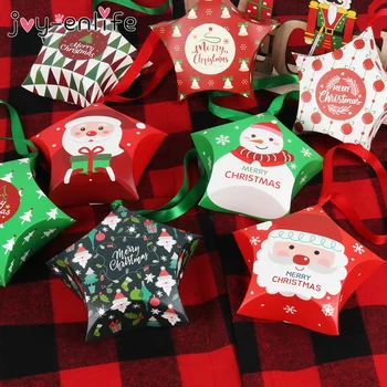 8pcs Kalėdų Dovanų Pakavimo Maišą Saldainių Dėžutės Vaikams, Gimtadienis, Vestuvės Džiaugtis Box Pakuotės Popieriniai Maišeliai Įvykio Kalėdos Šalies Prekių