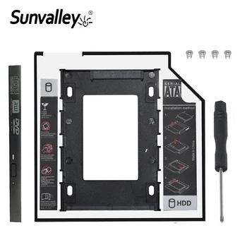 Sunvalley Optibay 2nd HDD Caddy 9.5 mm Aliuminio Universalus SATA 3.0 2.5