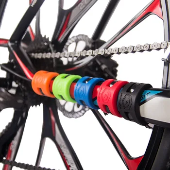 Anti-susidūrimo Dviračių Apsaugines priemones, kelių kalnų dviratis rėmas susidūrimo guminis apsauginis žiedas guard grandinės apsaugų lipdukai
