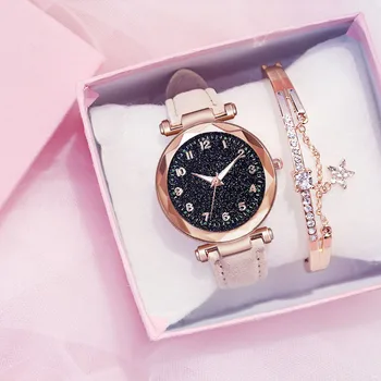 Mados Moterų Laikrodžiai Geriausia Parduoti Žvaigždė Danguje Ciferblatas Laikrodis Prabanga Moterų Apyrankės Ponios žiūrėti Kvarciniai Laikrodžiai Relogios Feminino