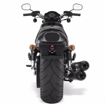 Juoda Retro Moto Galiniai Indikatorius Licenciją Plokštelės Laikiklis Chopper Motociklo Stabdžių Šviesos Harley Motociklo Uodegos Šviesos